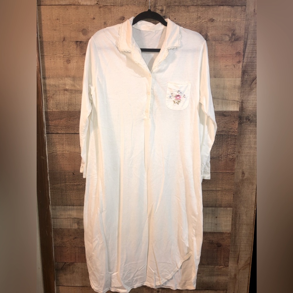 Vintage waffle knit nightgown